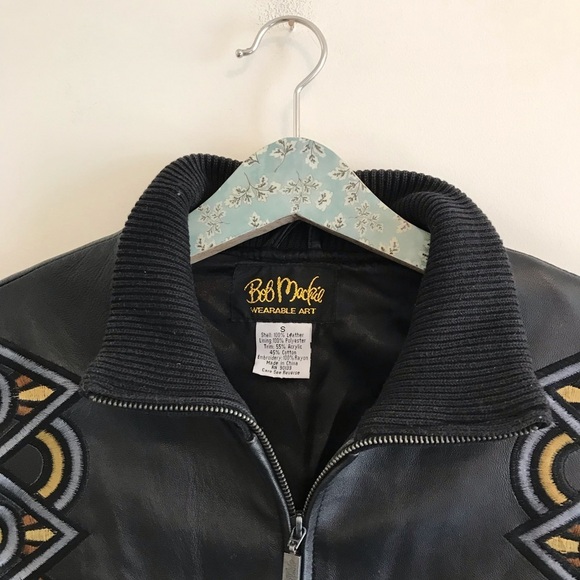 Bob Mackie | Embroidered Leather Jacket - Picture 2 of 7